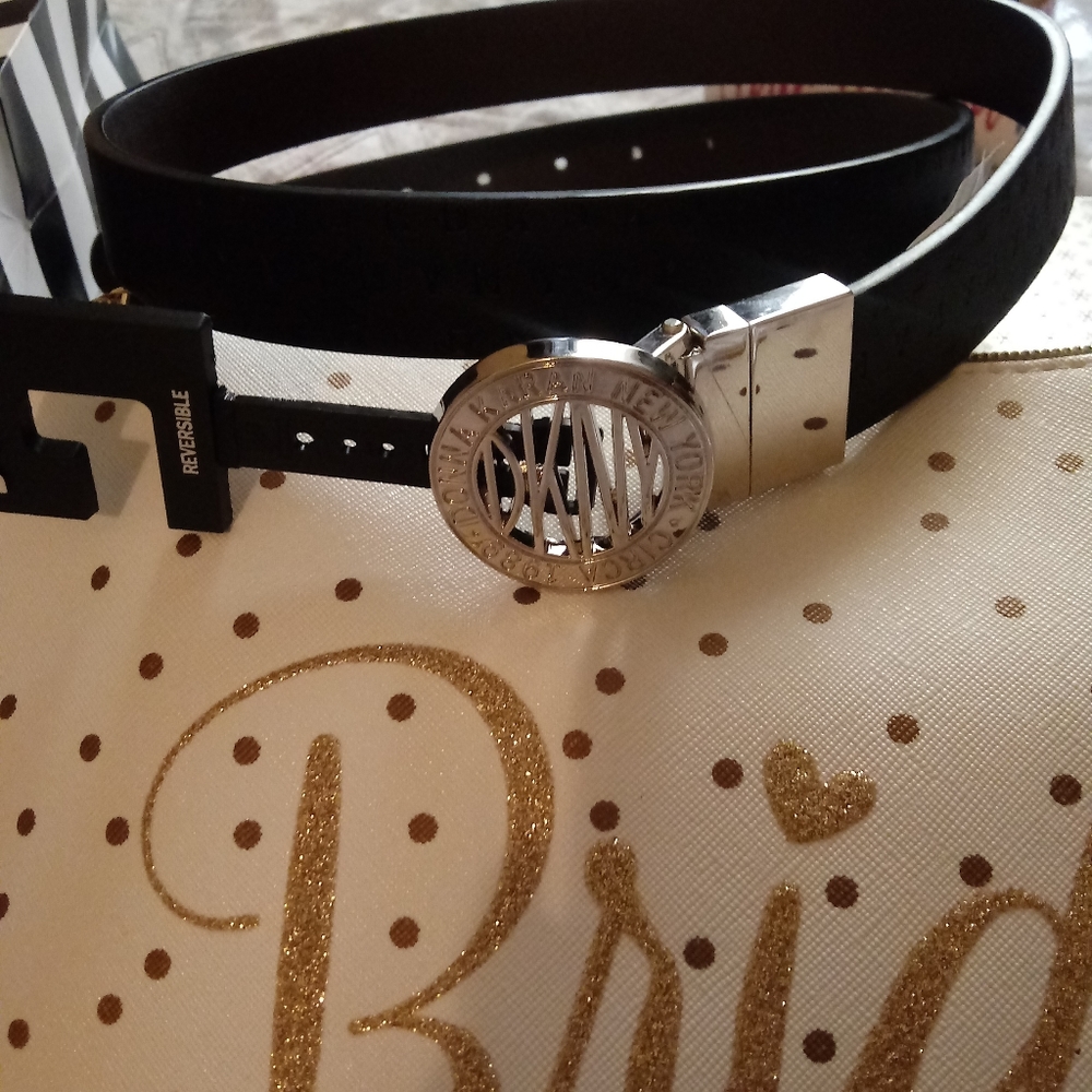 DKNY  Rebercible Belt black and brown size L